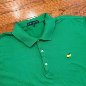 Vintage Augusta National Masters Golf Polo Shirt Mens XL Green Pima Cotton